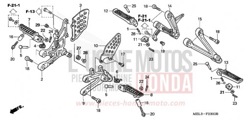 MARCHE CBR1000RR7 de 2007